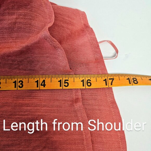 NWT ALTAR'D STATE CROP TANK  DEEP CORAL GAUZE DOUBLE LAYER FRAY EDGE SZ SM - Picture 11 of 11